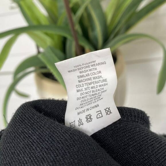 Zyia Active Leopard Flying V Teddy Fleece Jacket High Pile Black Zip Up Size S - Picture 8 of 11